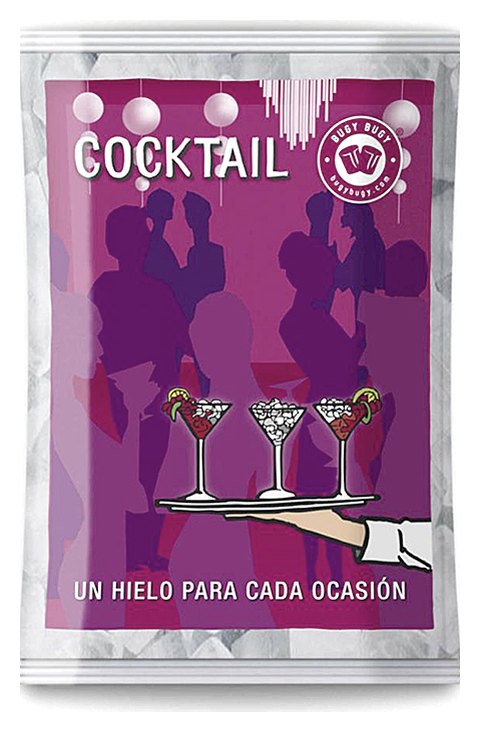 Bolsa de hielo cocktail Bugy Bugy de 2 kg